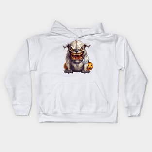 Halloween Bulldog #2 Kids Hoodie